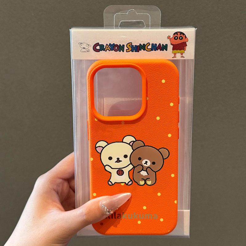 Cute Polka Dot Bear Lychee Pattern Suitable for IPhone16 Mobile Phone Case Apple 15 Protective Case 14 13 12 Soft Shell