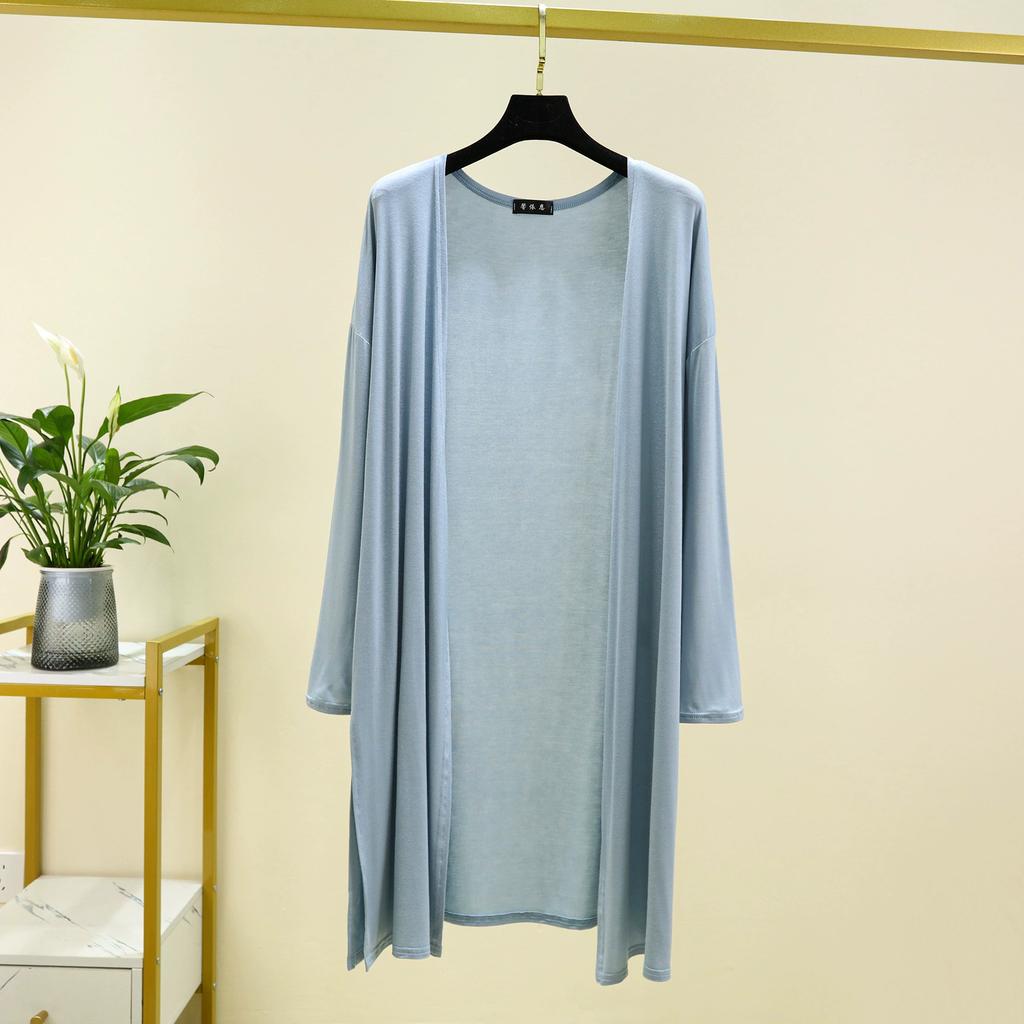 Spring Summer Thin Cardigan for Women Long Sleeves Shirt Sun Protection Clothing Plus Size Loose Air-conditioned Cover Up