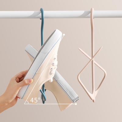 Shoe Drying Hanger Double Hook Shoe Holder Space-Saving Sneaker Hanger for Fast Air Drying Laundry Room Closet Shoe Organizer
