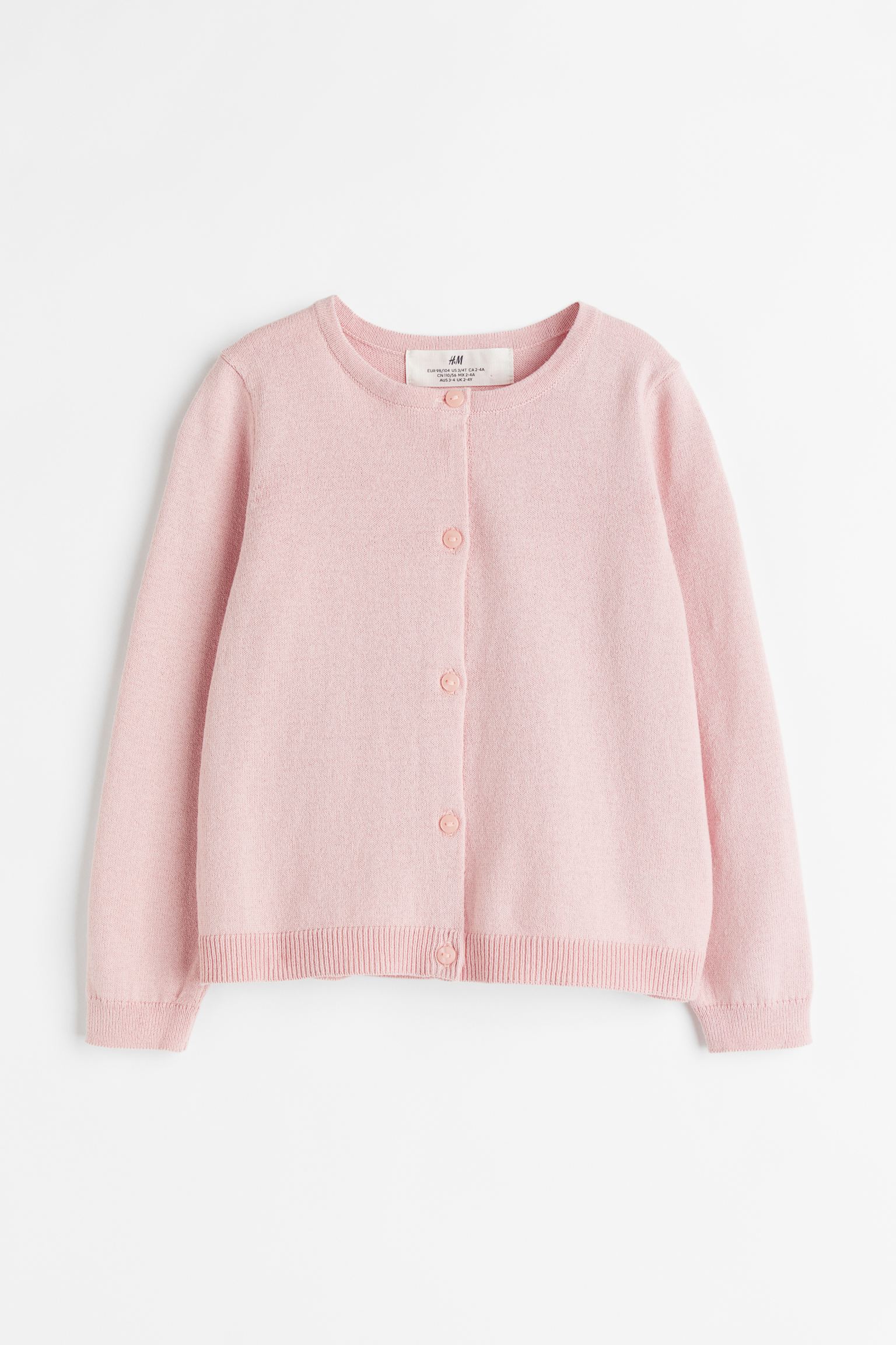 

Fine-knit cotton cardigan