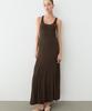 Masimodutti Puff Detail Midi Dress