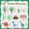 27PCS Wild Animal Cake Decorations 3D Ornaments Clam Leaf Ball Cake Decorations Birthday Cake Wild Theme Birthday Decorations