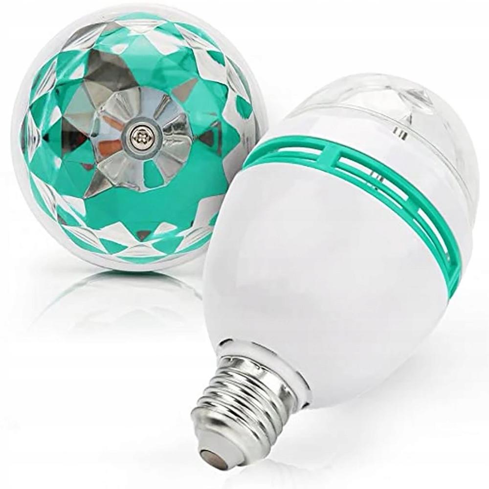 Disco Rotating Bulb E27 Rgb Disco Ball