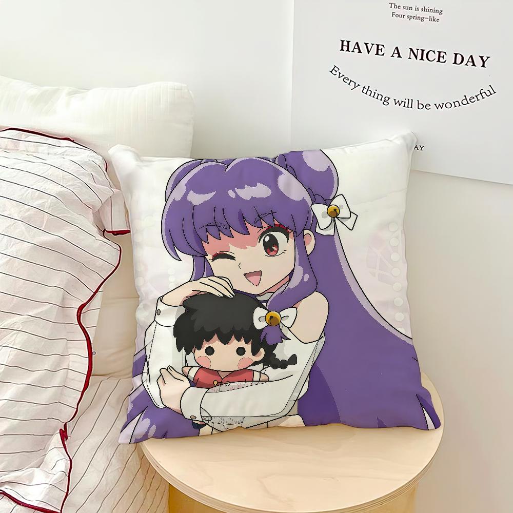 Anime Cute R-Ranma Akane Tendo R-Ranma Comfortable Soft Hogar Pillowcase For Sofa Living Room Bed Home Decor Protective Covers