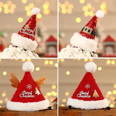 Christmas Cartoon Hair Clip Hat for Adults & Kids - Festive Party Decoration & Gift