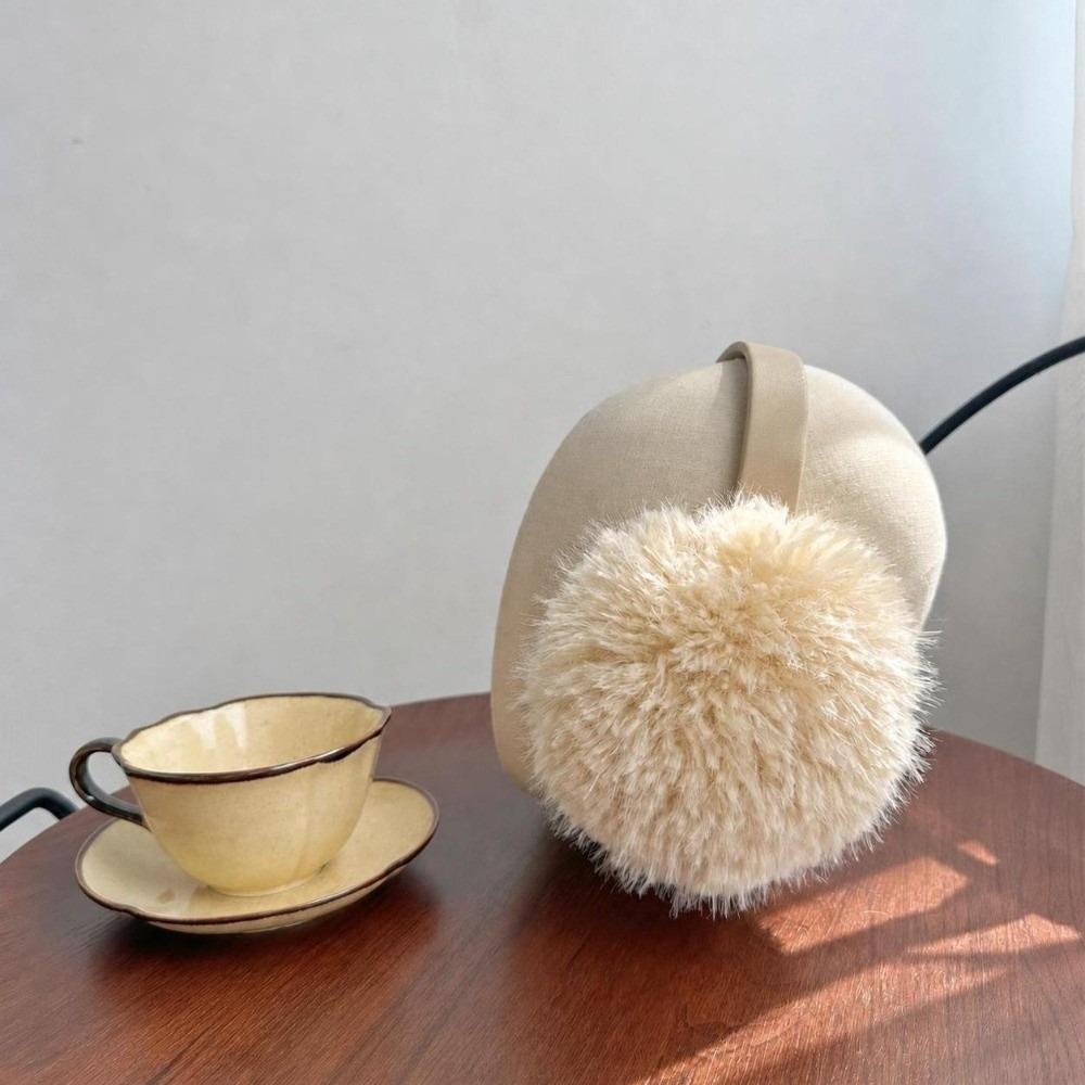 Fluffy Ear Warmer Foldable Winter Earmuffs Korean Style Plush Earmuffs  for Men and Women