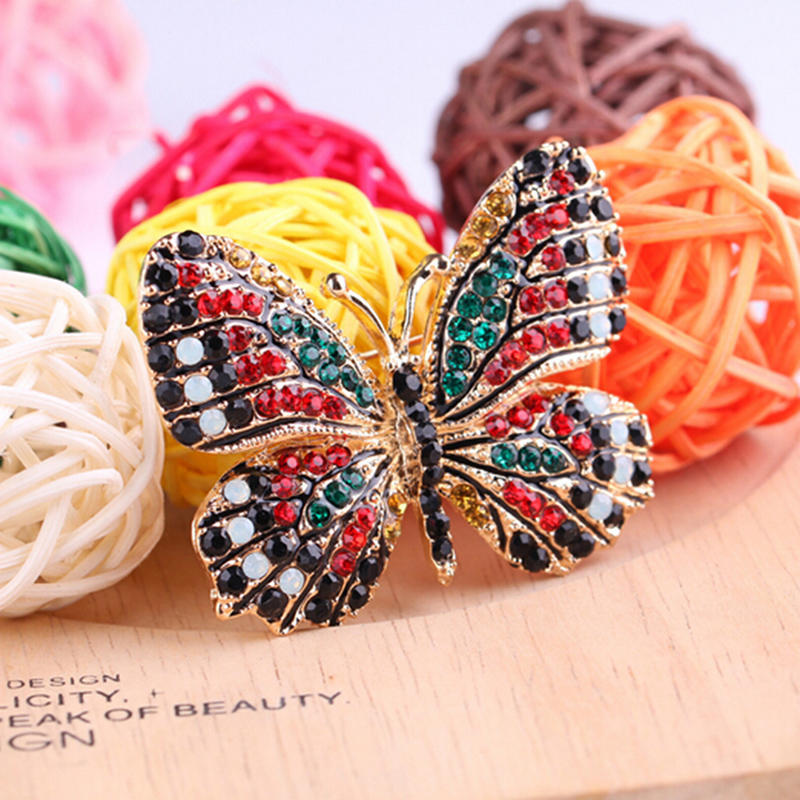 Butterfly Brooch Pin Gold Women Dress Wedding Bridal Brooch Pin