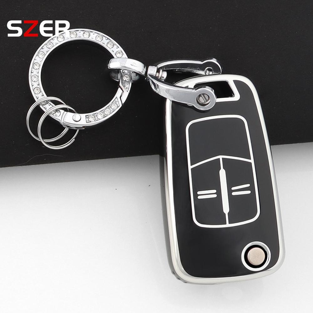 2 Buttons Tpu Car Key Case Cover Shell Fob Keychain For Vauxhall Opel Astra J Corsa D Vectra C Zafira L778 Insignia Accessories