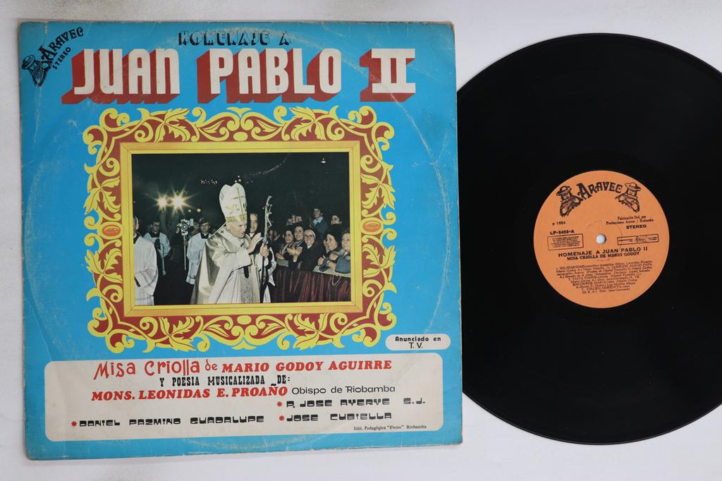 LP Record MARIO GODOY - Misa Criolla Homenaje A Juan Pablo LP5493 ARAVEC 1984 Non Japan Religious & Devotional Used