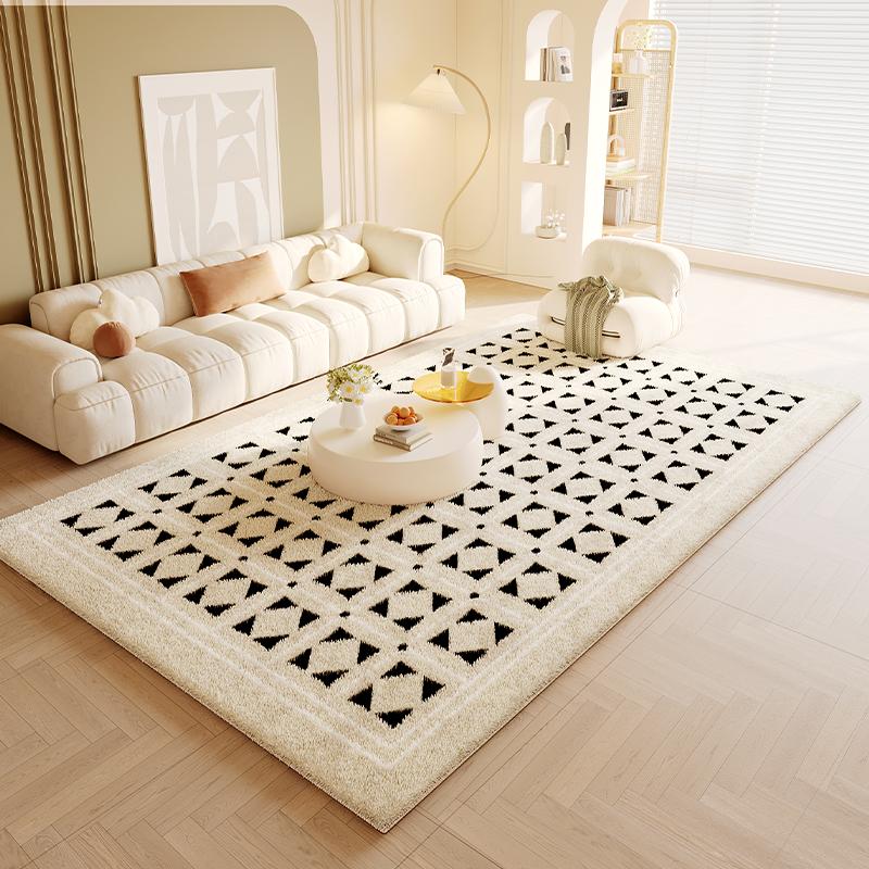 VIKAMA Cream Wind Carpet Living Room 2025 New Sofa Coffee Table Blanket Household Winter Thickened Anti-Slip And Dirt Floor Mat