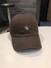 Baseball cap female Korean version simple RH letter washed curved brim hat street versatile style youth cap