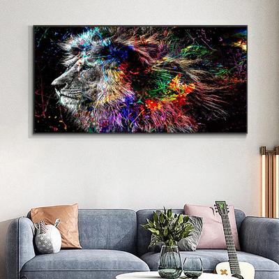 5D DIY Diament Malarstwo Cartoon Lion Picture Cross Stitch Kit Mozaika Diament Haft Prezenty do dekoracji domu