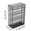 1PCS Organisateur de Bijoux en Plastique Transparent Boîte à Colliers Bracelets Anti-poussière Support à Bijoux Boucles d'Oreilles Boîte de Rangement pour Boucles d'Oreilles
