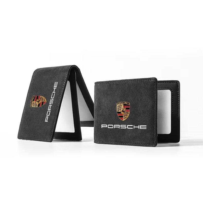 PU Lær Kredittkortetui Bilkjøredokumenter Beskyttelsesetui For Porsche Boxster Cayenne Panamera Macan Cayman 911 918 996 917 991