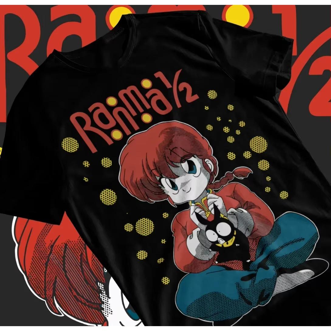

Summer Hot Selling Ranma 12 Shampoo Tshirt Rumiko Takahashi Manga Mens Round Neck Short Sleeved Casual Tshirt 3XL