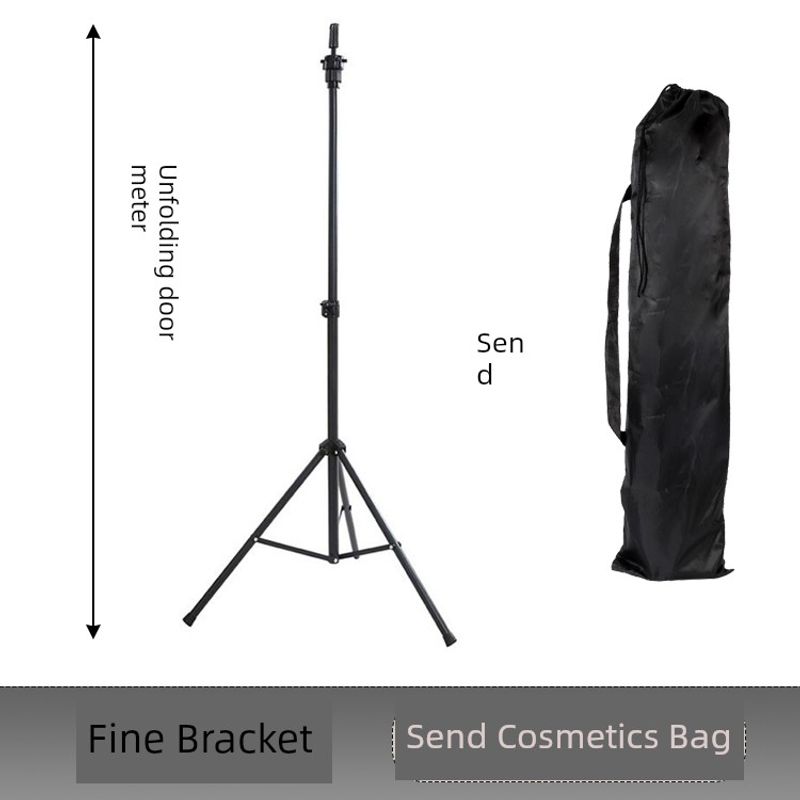 

Holder for Head Model Mannequin Head Bold Tripod Hair Cutting Rack Model Head Wig Hairdressing Practice Floor Tripod Black Fine Bracket