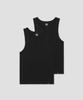 [2Pack] Basic Sleeveless Black