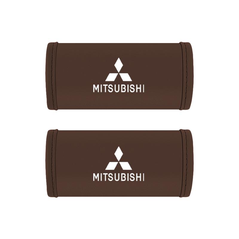 PU Leather Car Handgrip Protective Cover Anti-scratch Handle Case For Mitsubishi Lancer Ralliart ASX Mirage Pajero Xpander L200 LP7