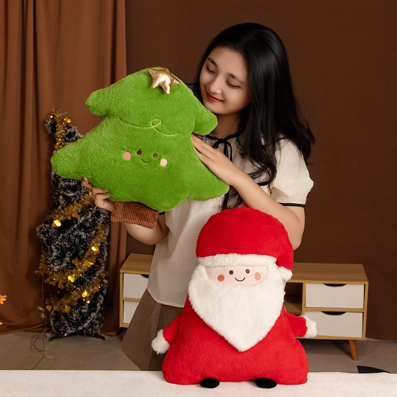 Christmas Snowman Deer Tree Santa Claus Plush Toy For Festive Home Decor