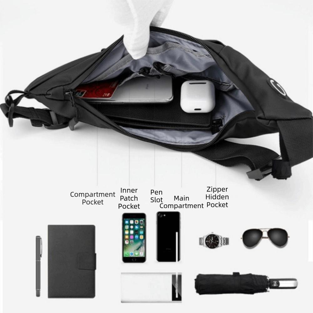 Leichte Brusttasche Große Kapazität Umhängetasche Herren Umhängetasche Reisen