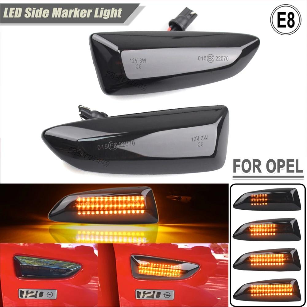 1Pair For Opel Astra J K Crossland X Grandland ignia B Zafira C P12 LED Dynamic Turn Signal Light Side Fender Marker Lamp