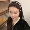 Rhinestones with Gear Wave Flower Hair Hoop Pearl Headband Korean Style Headwear Female Hairbands