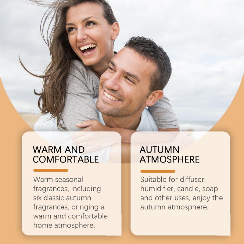 Autumn Essential Oil Set - Warm Fragrance For Creating A Cozy Indoor Atmosphere, Suitable For Humidifiers.