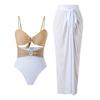 Swimsuit Women's Sexy Pure Desire Style Black One-piece Bikini Small Chest Gathered To Show Slimming Hot Swimming Suit