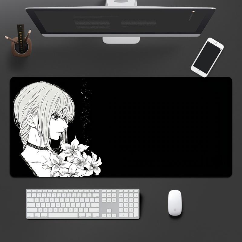 Large anime girl mouse pad x3MM non-slip durable office gaming desk mat PC laptop gift desktop accessories for gamers