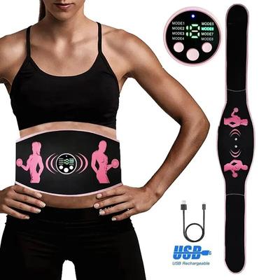 EMS Muscle Stimulation Belt Vibration ABS Stimulator Abdominal Trainer Exerciser Weight Loss Belt Home Gym Fitness Equipment