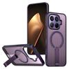 KEYSION Hollow Heat Dissipation Magnetic Case for Xiaomi 17T Pro 5G Cooling Hide Stand Shockproof Phone Cover for Xiaomi 17T 5G
