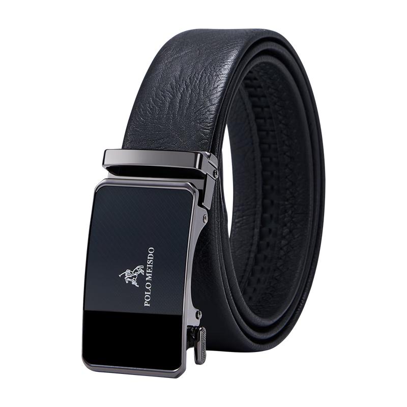 Мужской ремень из натуральной кожи POLOMEISDO Подарочный набор