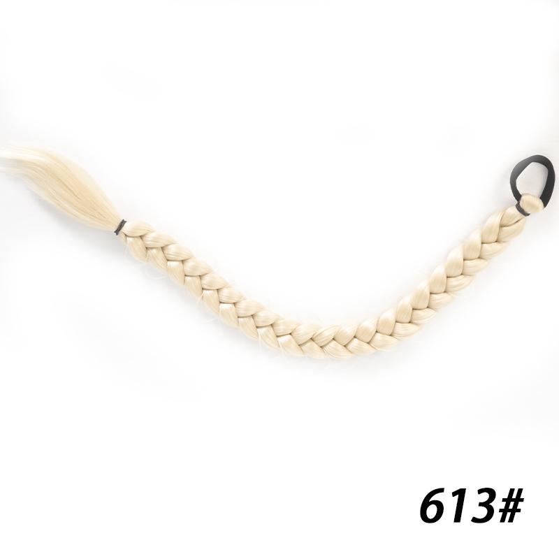 Peruka warkocz dziewczyna kucyk warkocz smażone ciasto twists długi warkocz kucyk peruka