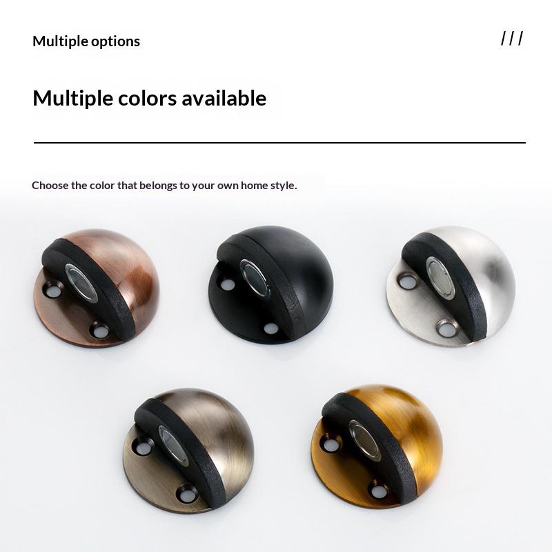 §1 Set Silicone Anti-Collision Buffer New No-Drill Magnetic Door Stopper For Glass & Bedroom Doors Windproof Floor Mount