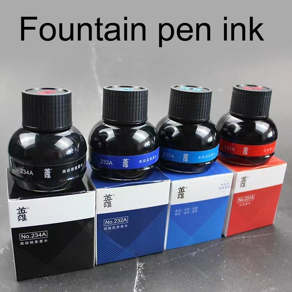 Hero Black Ink for Writing and Calligraphy Pure Pen Ink Refilling Ink Stationery School High Quality Calligraphy Writing