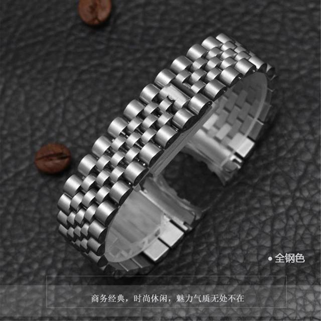 

Прочный браслет из нержавеющей стали для аксессуаров к часам Rolex DATEJUST DAY-DATE OYSTERPERTUAL DATE Браслет-цепочка 17 мм 20 мм 21 мм 20mm