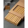 Non-Slip High-Temp Resistant Bamboo Chopsticks for Home & Hot Pot