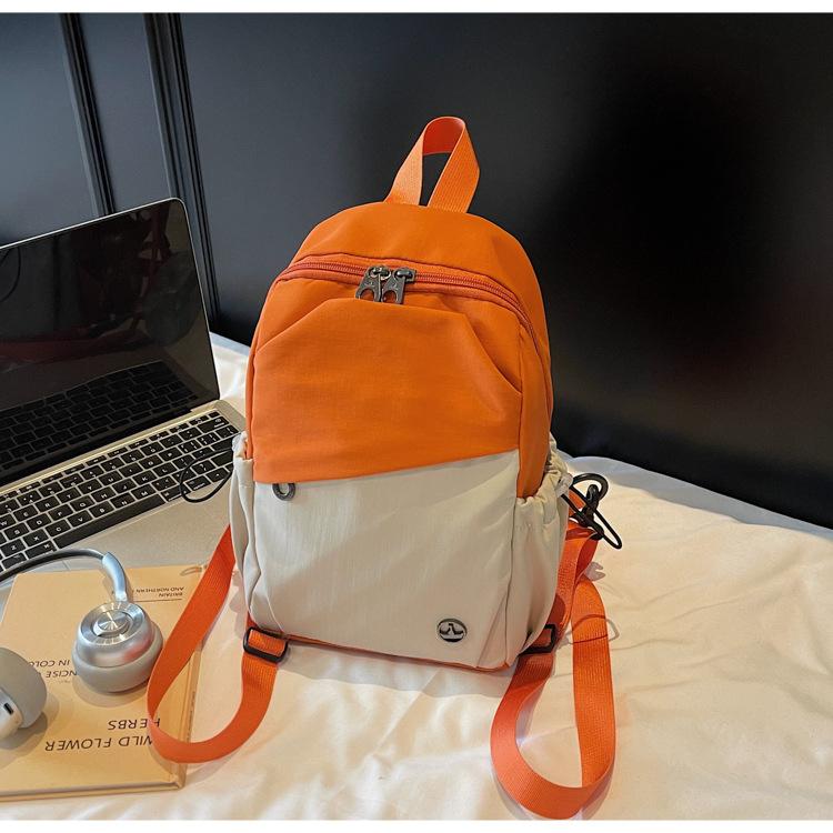 

Новый рюкзак кроссбоди, модный спортивный и повседневный стиль, нагрудная сумка, простой рюкзак через плечо для студентов мужского и женского пола оранжевый