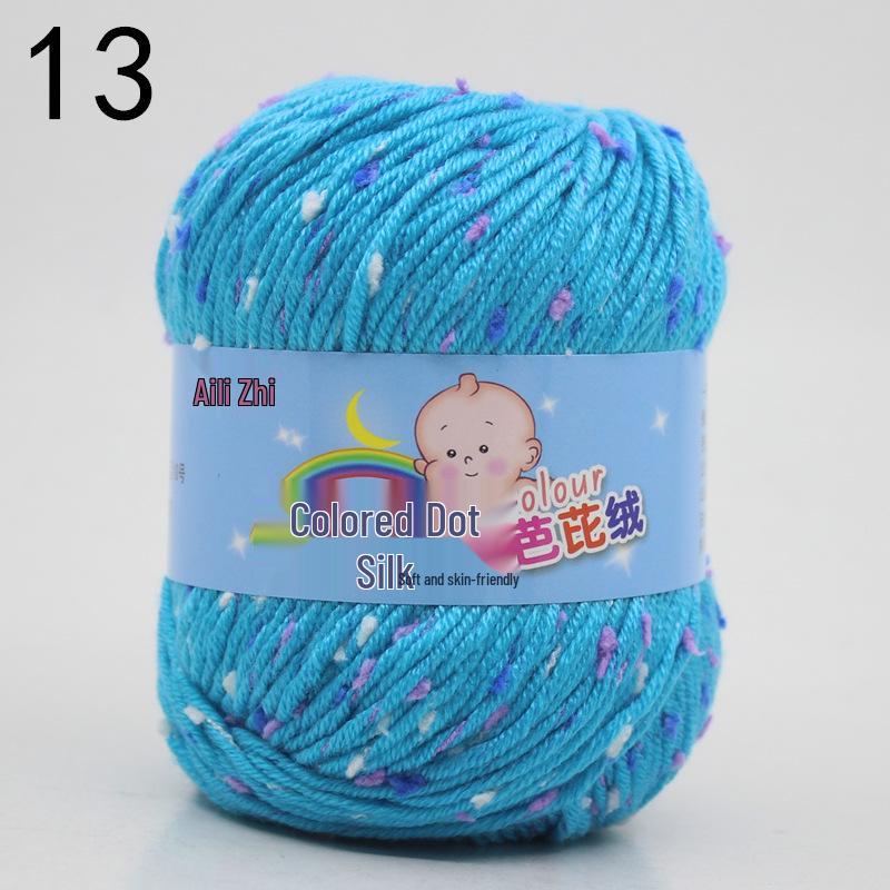 Velvet Milk Cotton Yarn Ball for Infant Sweaters & Crochet Shoes DIY Kit