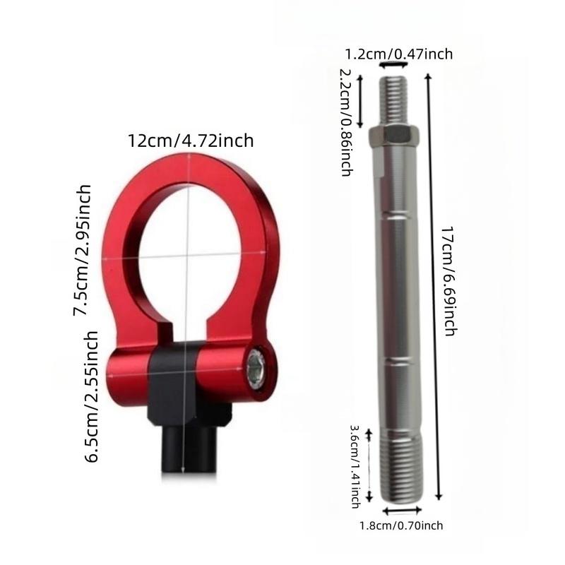 Aluminum Alloy Round Tow Hook for Fiat - Car Modification Accessory Special Fit