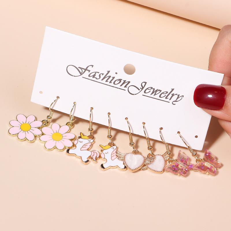 4 Paar Bubble Tea Tropfenohrringe Set für Damen Simulation Weinbecher Ohrringe Mädchen Party Schmuck Geschenke
