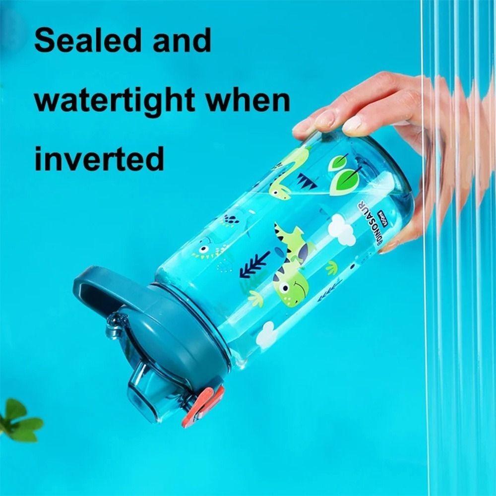 600ml Kids Water Cup With Silicone Straw Water Sippy Cup New Water Bottle  For Kids