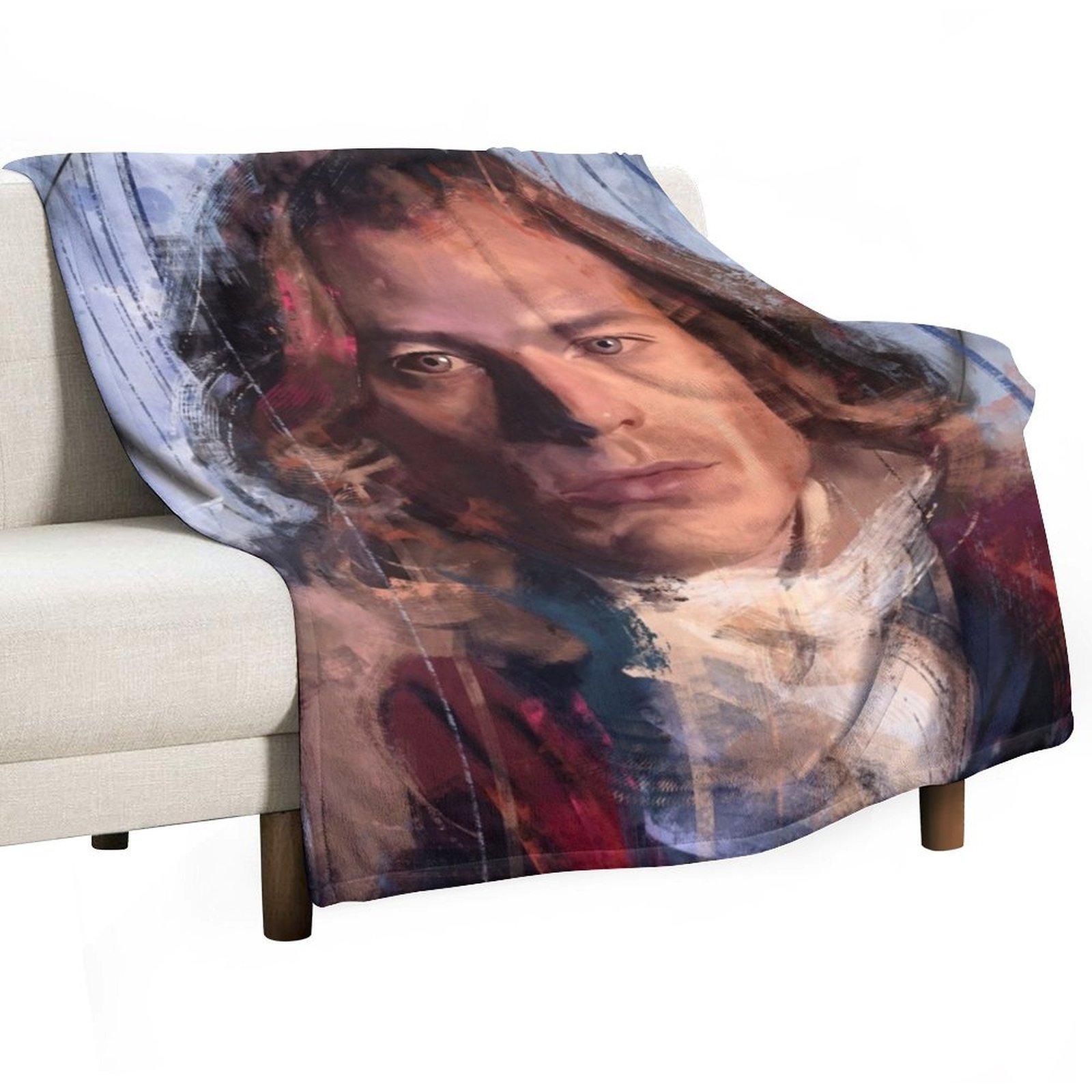 

Wolf Hunter Throw Blanket For Decorative Sofa Flannel For Baby Bed linens Blankets 30x40in