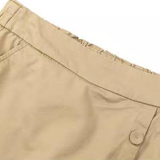 Sommer Koreanischer Stil Locker und Dünn Shorts Damen Hohe Taille Weites Bein Hakama A-Linie War Dünn und Gefälscht Zwei Sets Rockhose