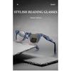 Korean Fashion Photochromic Reading Glasses Women Trends Anti Blue Light Color Changing Presbyopia Glasses TR90 Oversize Frame
