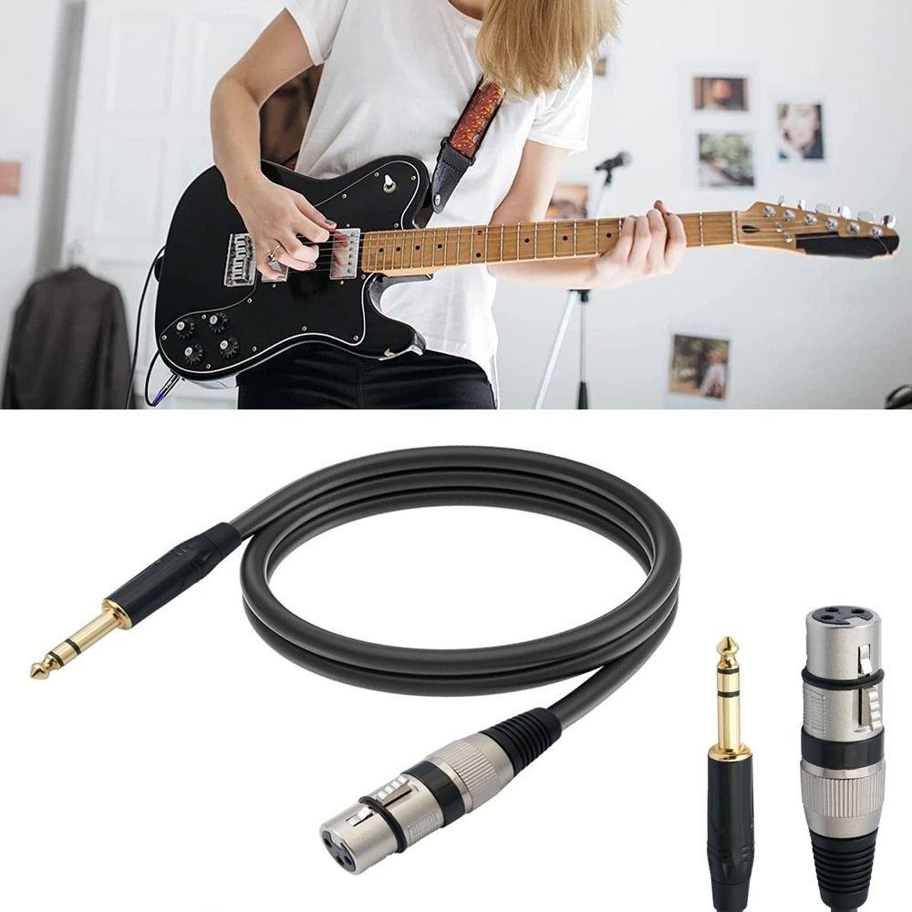 

6,35 мм разъем микрофонный кабель 3-контактный штекер к XLR гнездо шнур для записи радио 1.8M