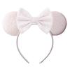 Silver Shinny Mouse Ears Headband For Girls Shinny Sequin Bow Hairband Festival Party Cosplay DIY Hair Accessories