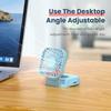 Mini Folding Hanging Neck Fan Foldable Hand-Held Fan Mini Folding Personal Fan, 3 Speeds Usb Charging For Travel Cooling Tool
