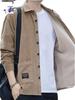 Romon Men's Fleece-Lined Corduroy Warm Shirt Jacket - Iron-Free Autumn/Winter Workwear