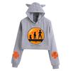 Felpa con cappuccio da donna Dragon Ball Goku Orecchie da Gatto - Design Stampato Serie Saiyan